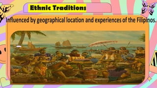 Ethnic Traditions
Do you know what helps you make your point clear?
Lists like this one:
They’re simple
You can organize your ideas clearly
You’ll never forget to buy milk!
And the most important thing: the audience won’t
miss the point of your presentation
 