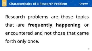 Comprehensive Guide to Identifying and Formulating Scientific Research ...