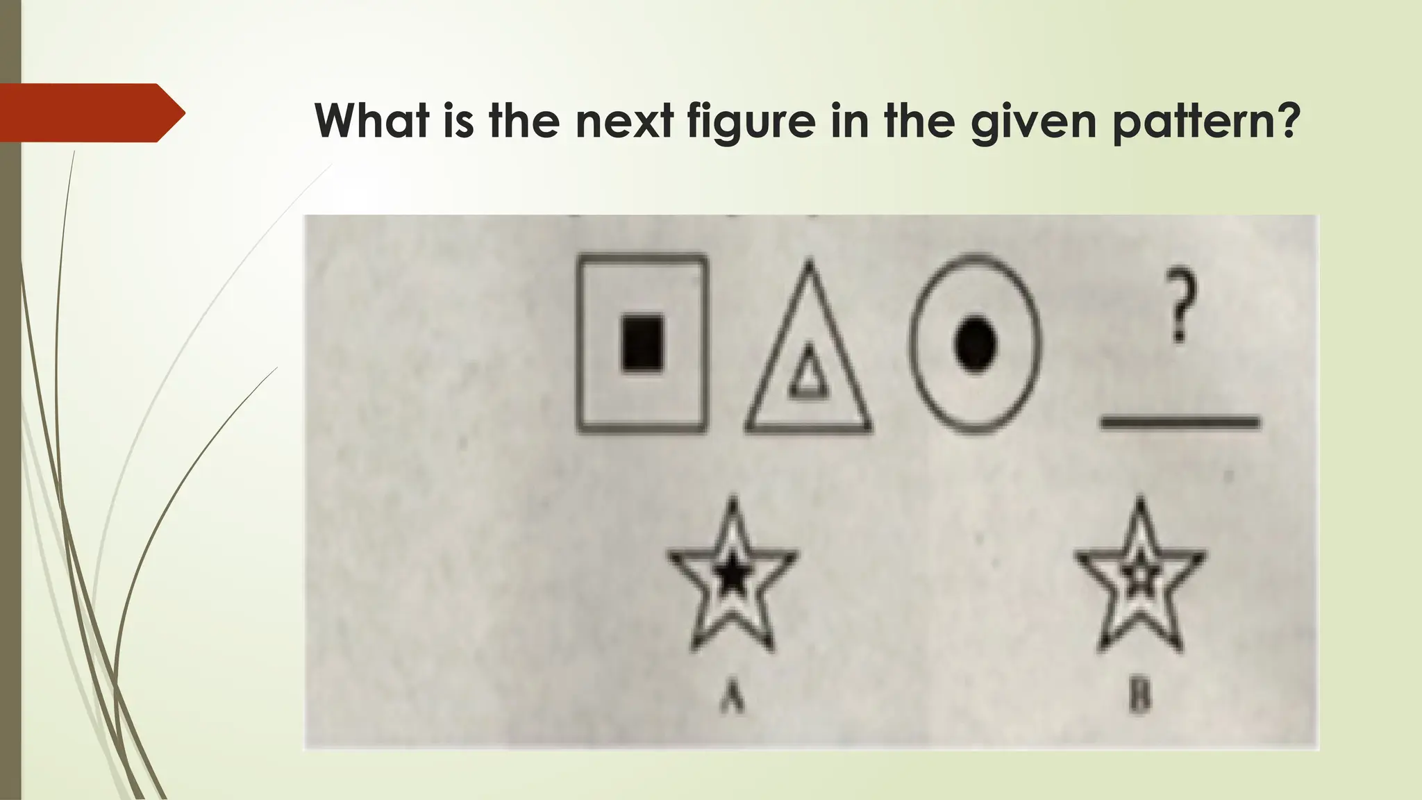What is the next figure in the given pattern?
 