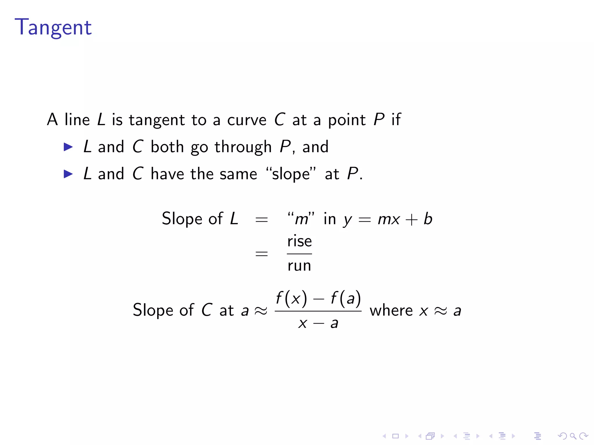 Lesson 1: The Tangent and Velocity Problems