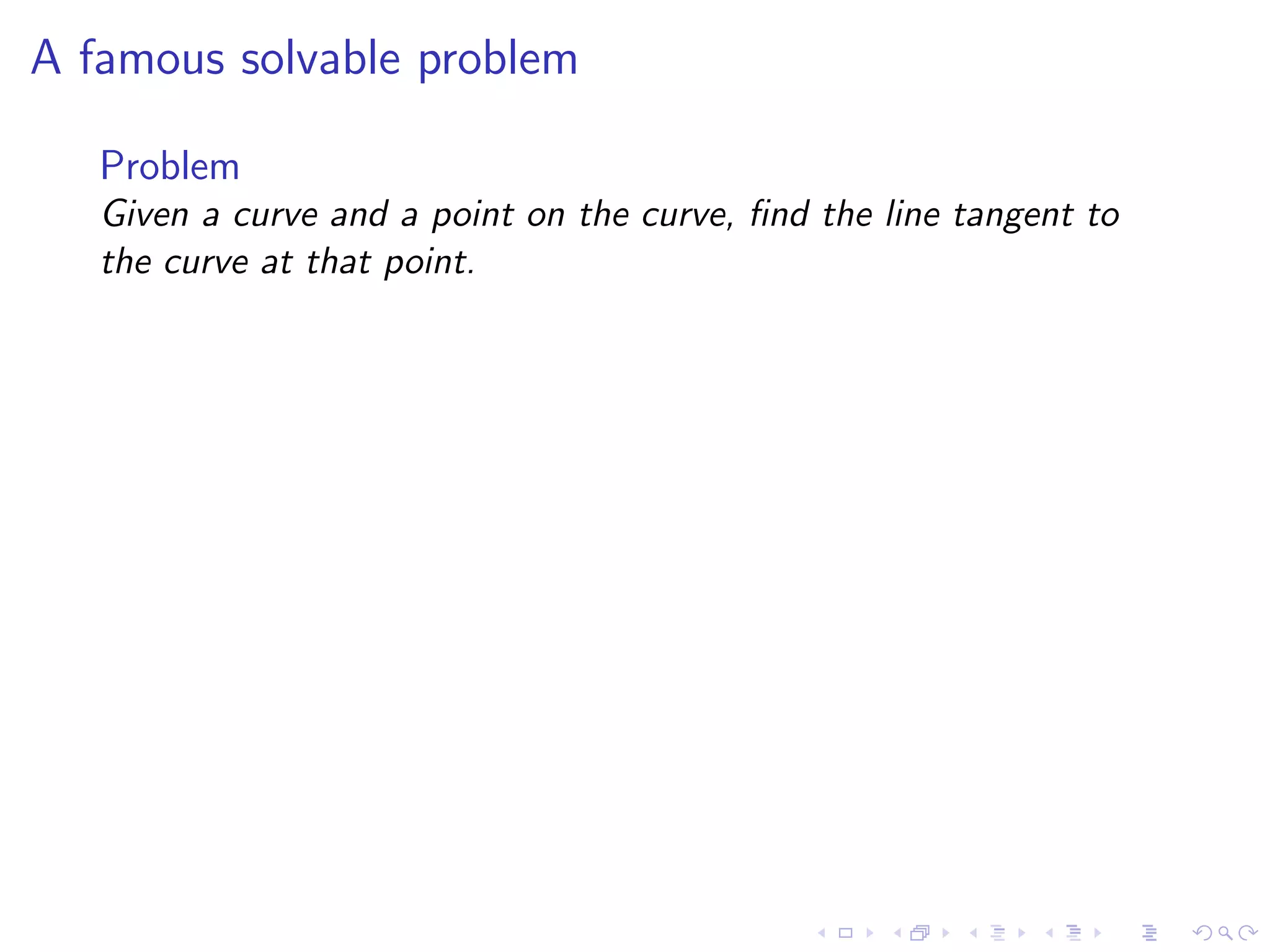 Lesson 1: The Tangent and Velocity Problems