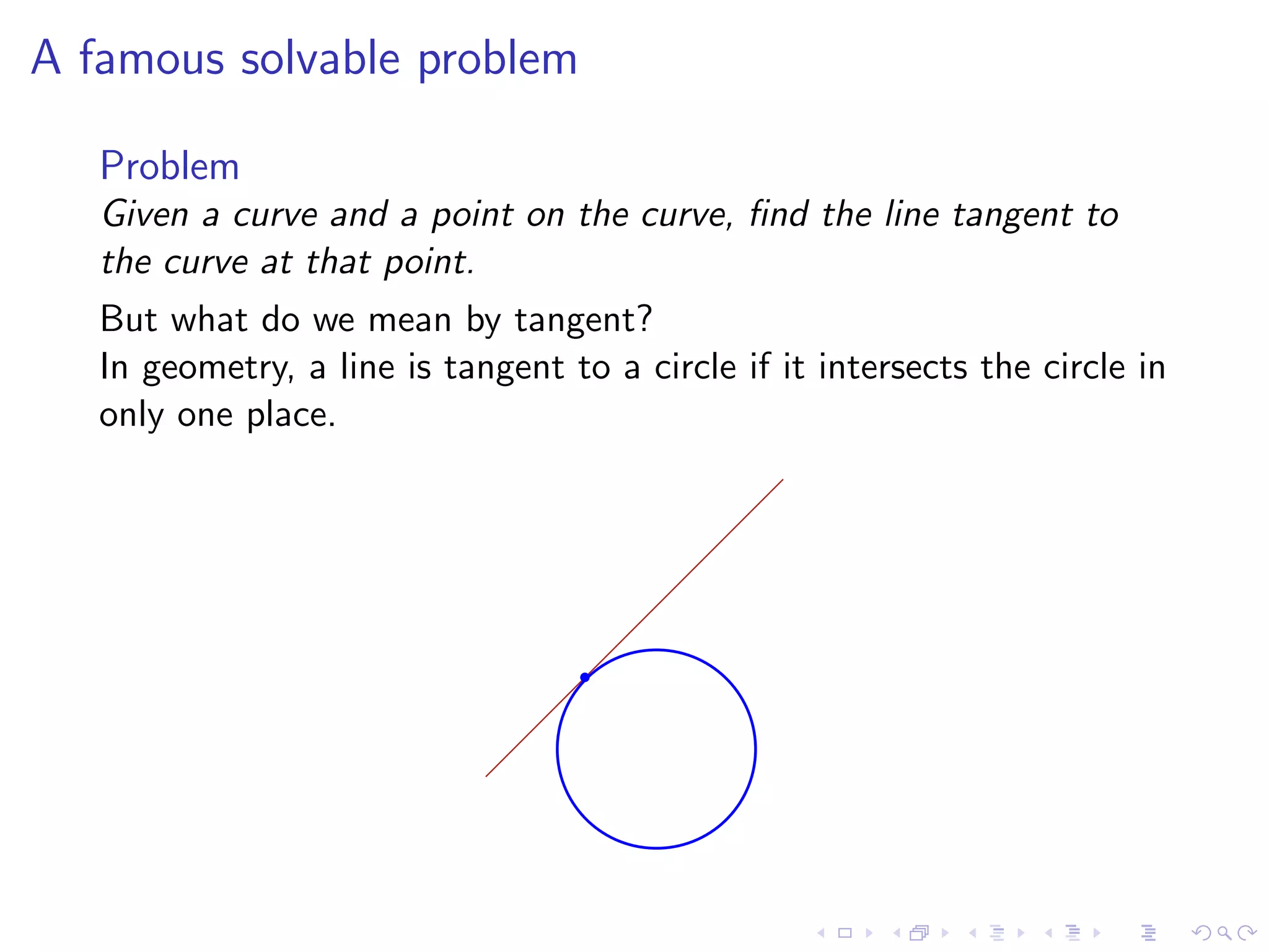 Lesson 1: The Tangent and Velocity Problems