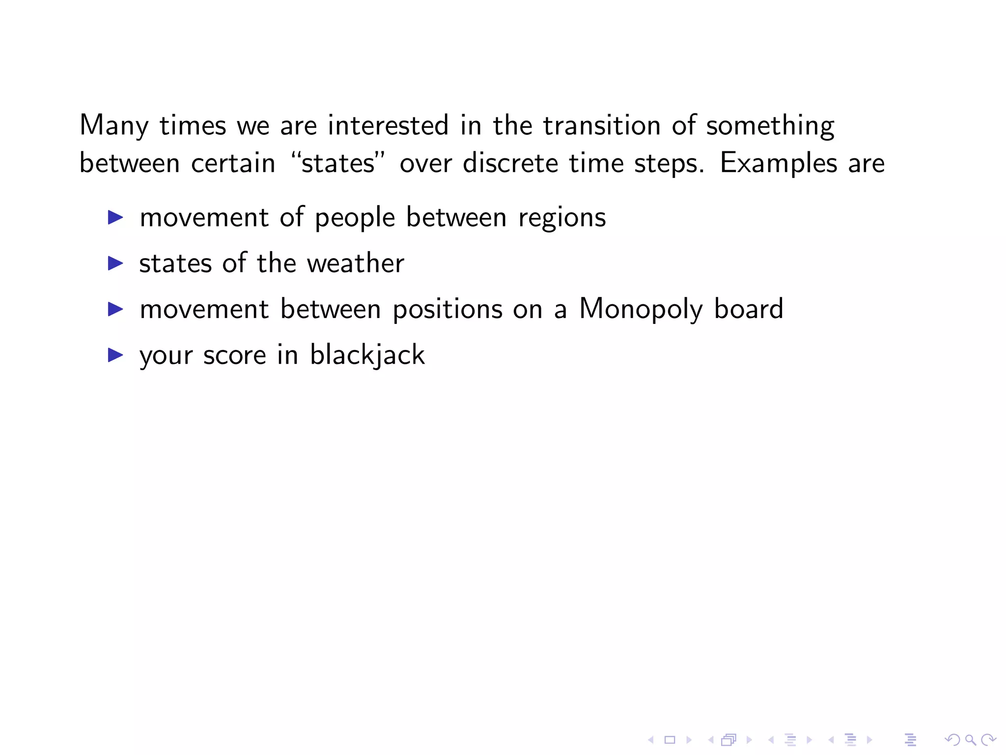 Lesson 11: Markov Chains