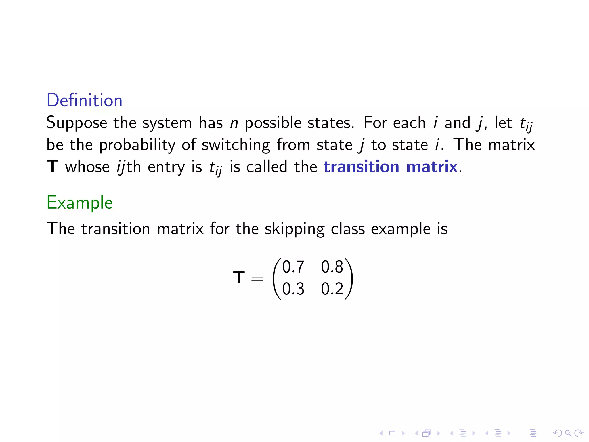 Lesson 11: Markov Chains