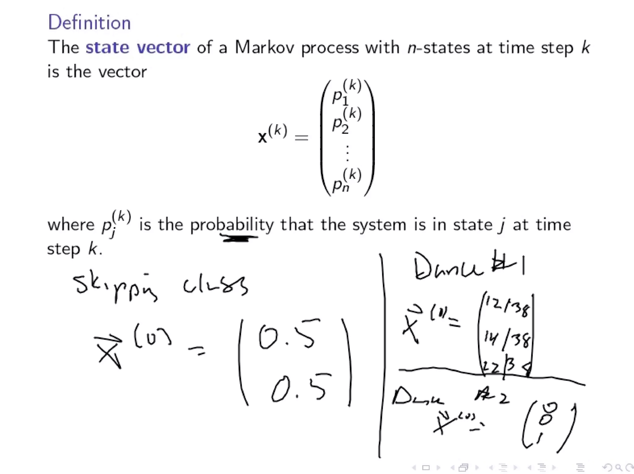 Lesson 11: Markov Chains