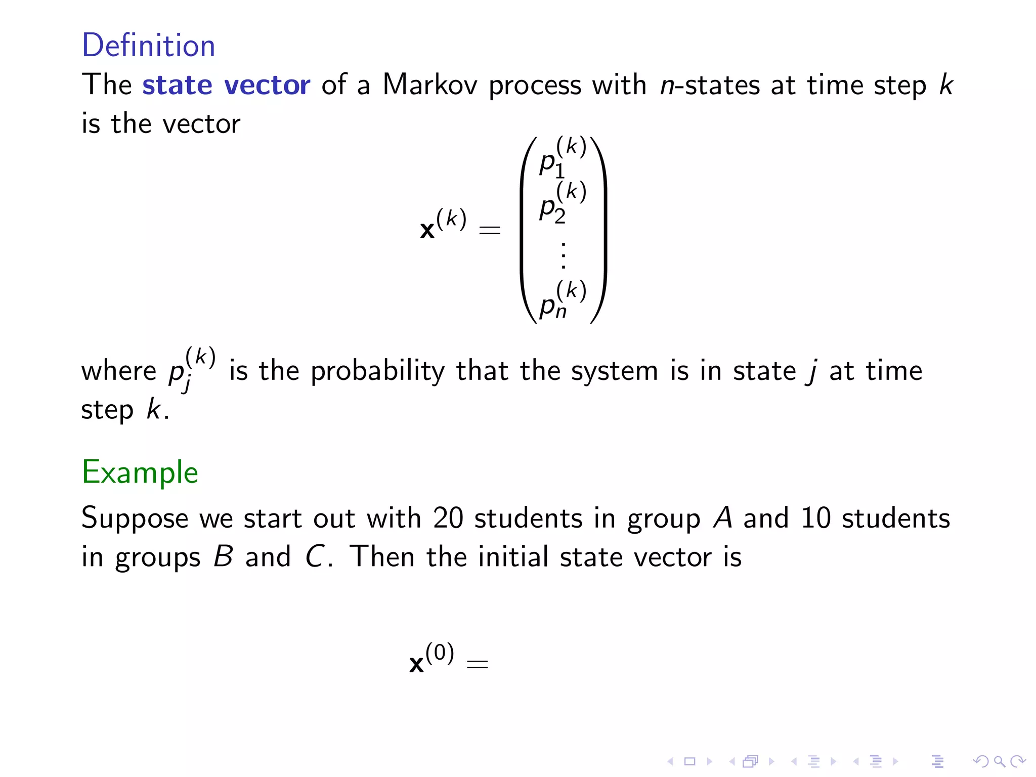 Lesson 11: Markov Chains