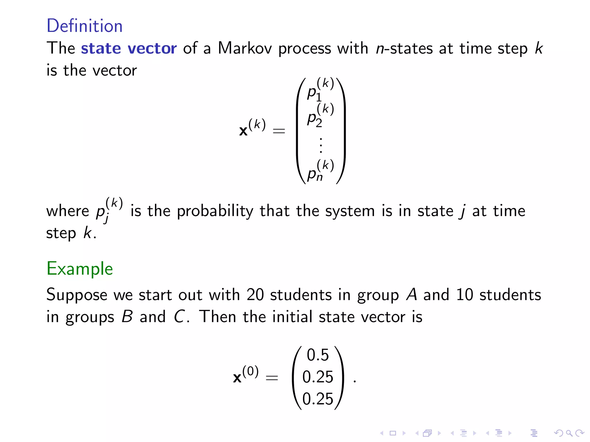 Lesson 11: Markov Chains