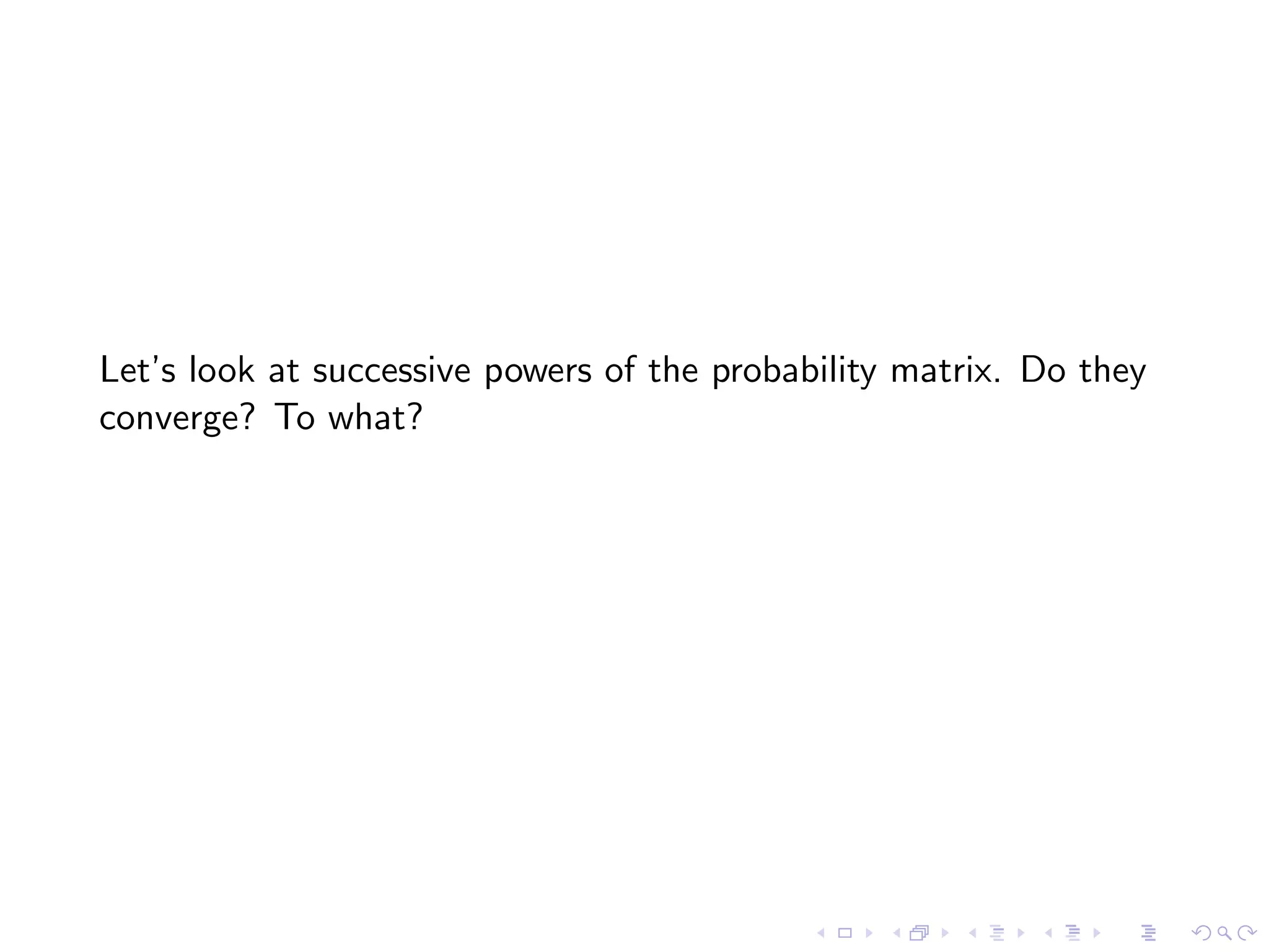 Lesson 11: Markov Chains