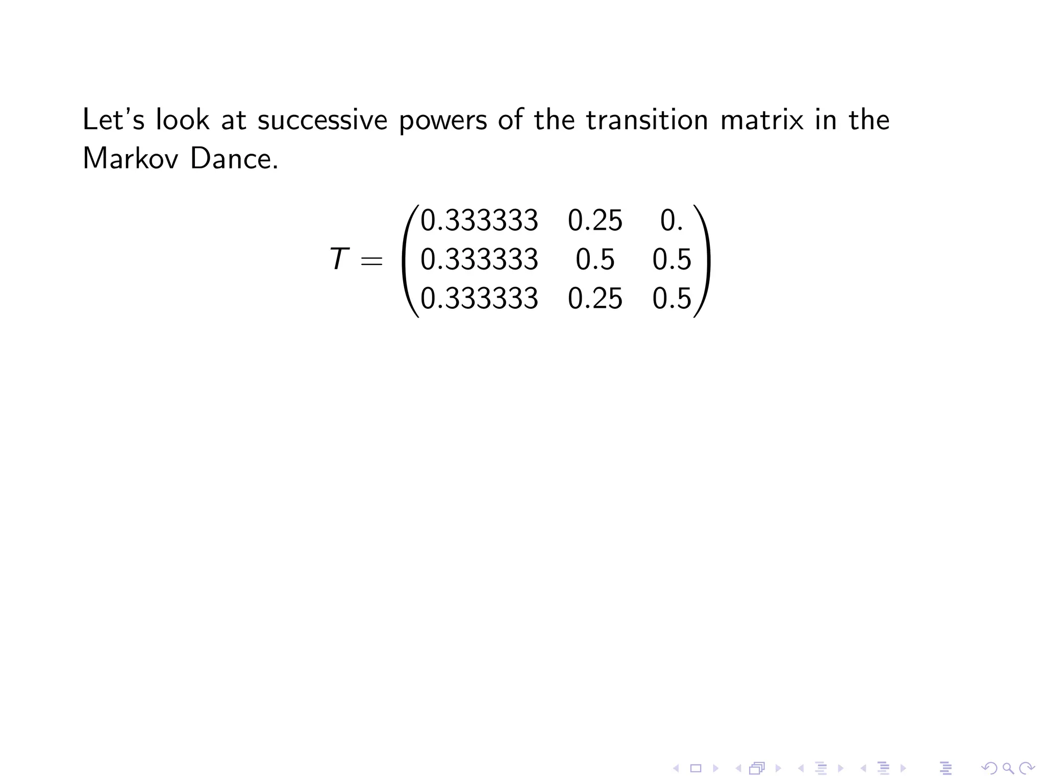 Lesson 11: Markov Chains