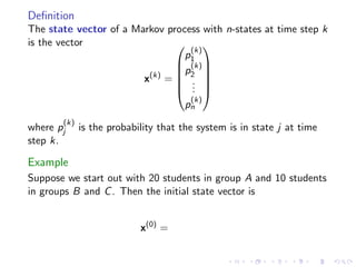 Lesson 11: Markov Chains
