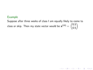 Lesson 11: Markov Chains