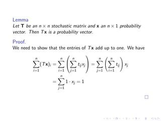 Lesson 11: Markov Chains