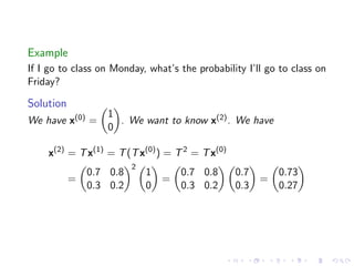 Lesson 11: Markov Chains