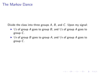 Lesson 11: Markov Chains