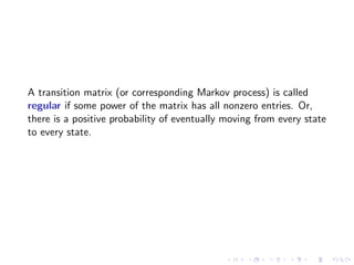 Lesson 11: Markov Chains