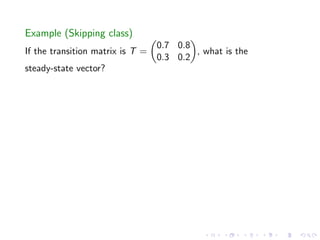 Lesson 11: Markov Chains