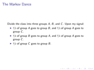 Lesson 11: Markov Chains