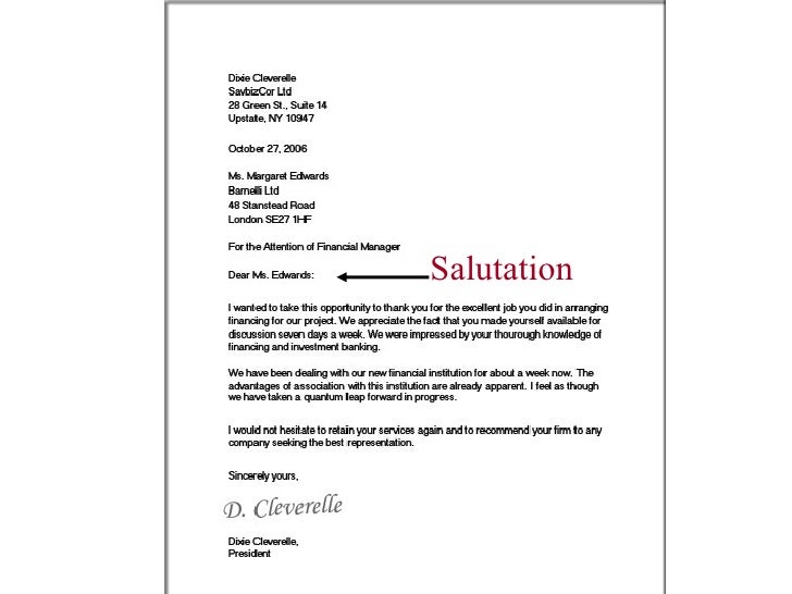 Lesson 11 Writing Business Letters