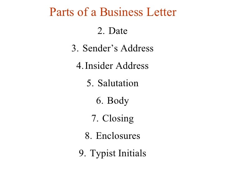 Lesson 11 Writing Business Letters