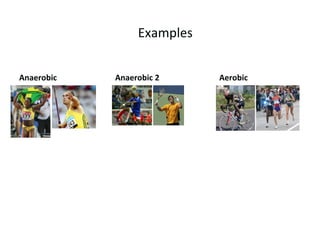 Examples Anaerobic Anaerobic 2    Aerobic 