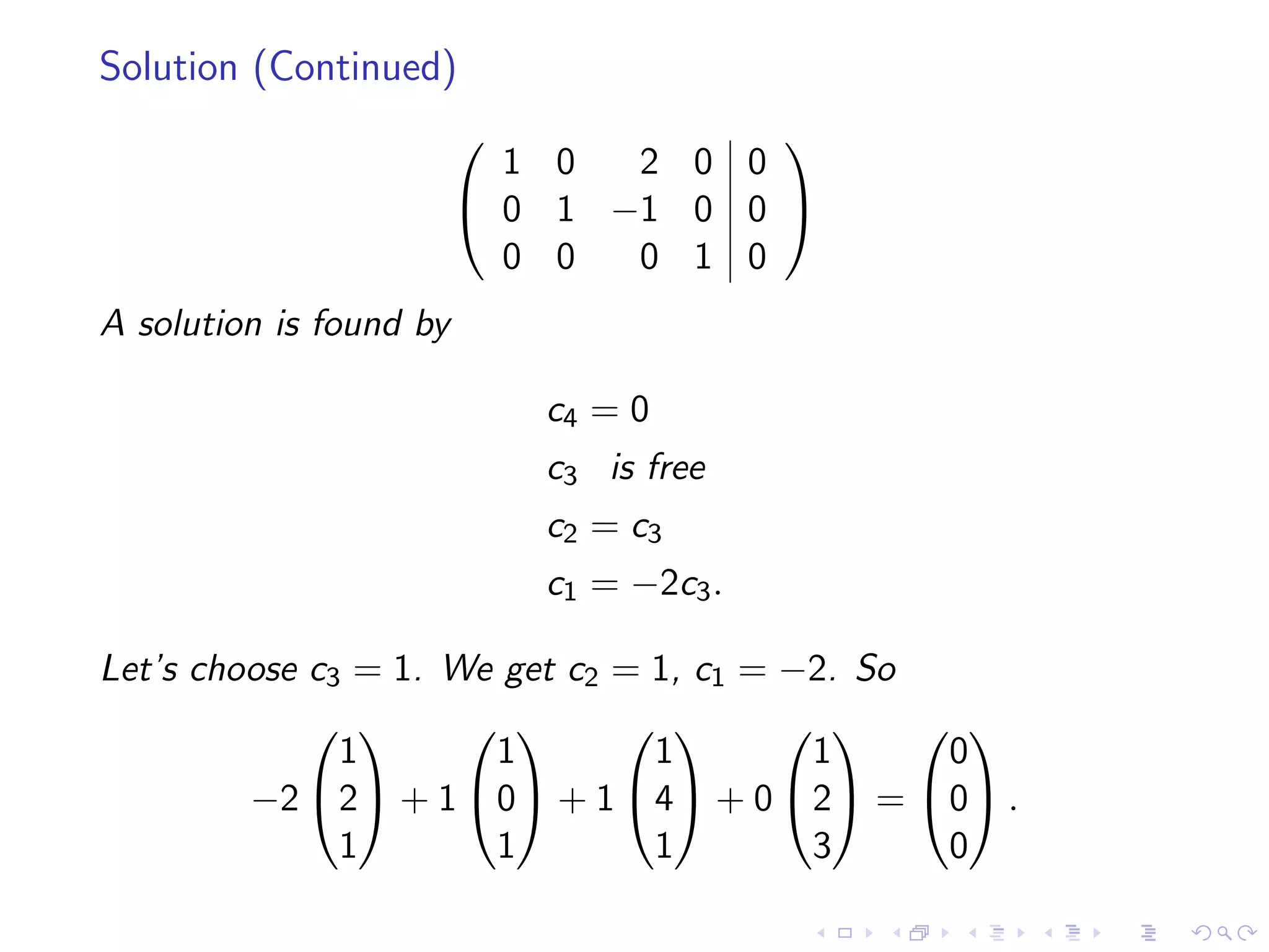 Lesson 12: Linear Independence