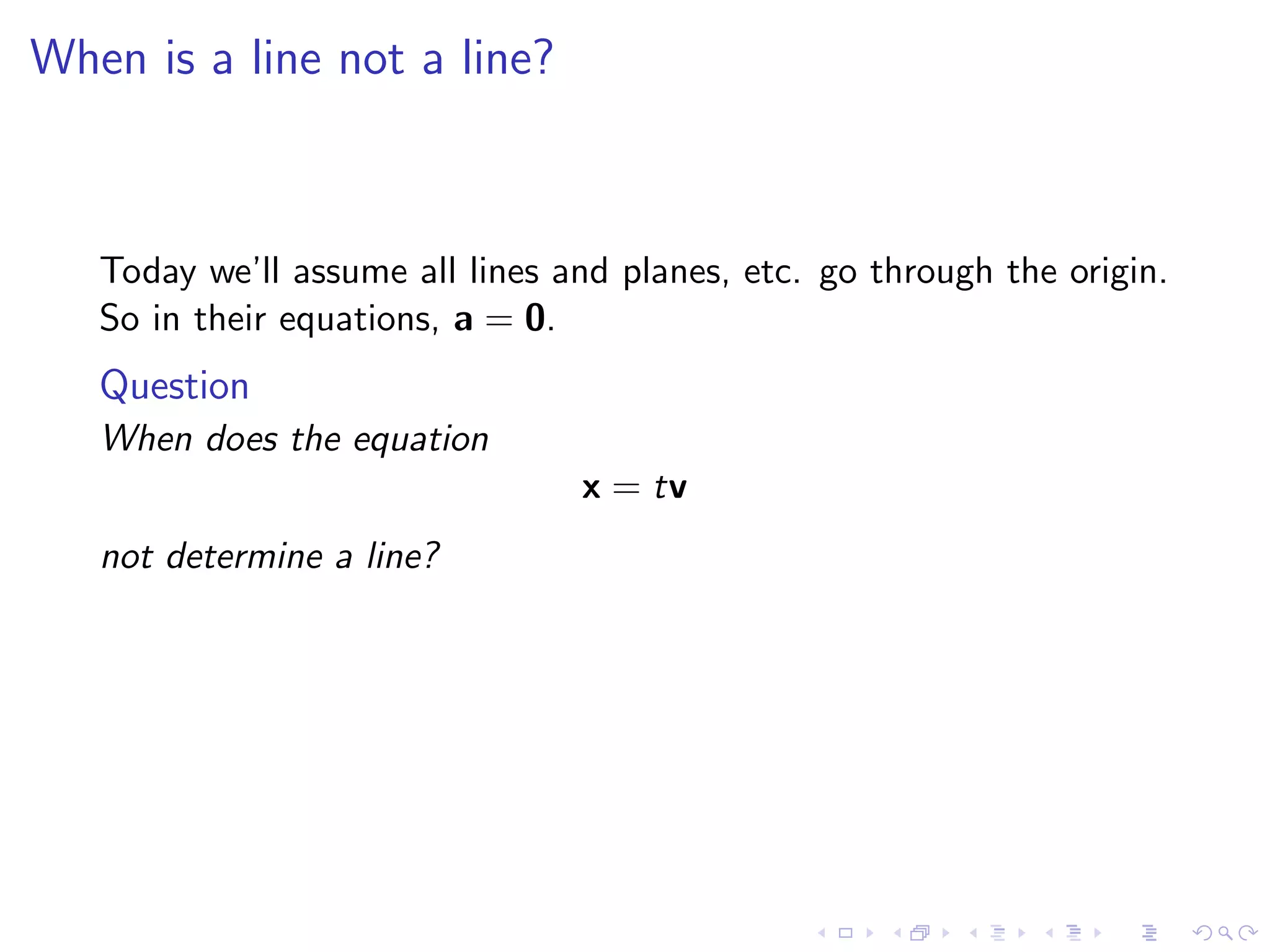 Lesson 12: Linear Independence