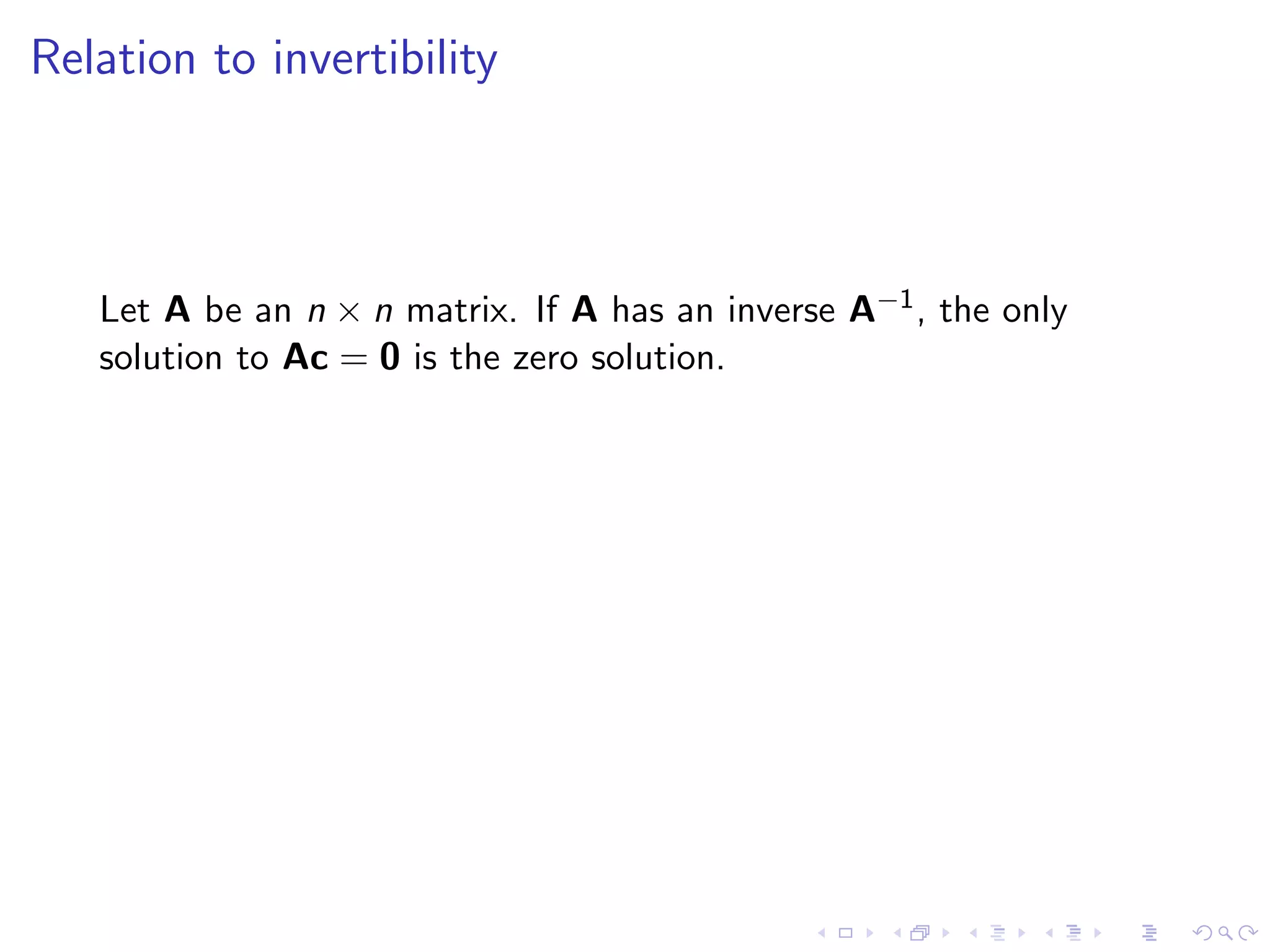 Lesson 12: Linear Independence