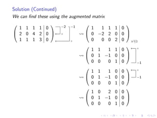 Linear Independence Matrix Example Lesson 12: Linear Independence | PDF