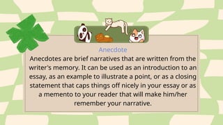 Memory Ancedote LESSON-1 Your Word Influences Your World | PPTX