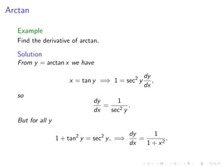 Lesson 16: Implicit Differentiation