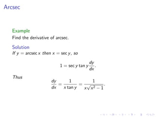 Lesson 16: Implicit Differentiation