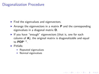 Lesson 16 The Spectral Theorem and Applications | PDF