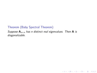 Lesson 16 The Spectral Theorem and Applications | PDF
