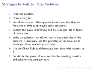 Related Rates Examplea Lesson 19: Related Rates | PDF