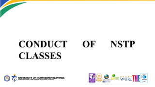 CONDUCT OF NSTP
CLASSES
 