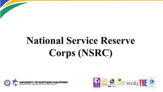 National Service Reserve
Corps (NSRC)
 
