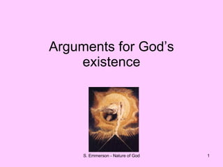 Arguments for God’s existence 