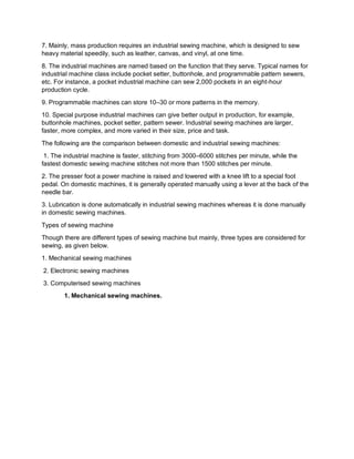 Machine Made Clothes Pdf.pdf Lesson 2-clothing-construction-file | PDF
