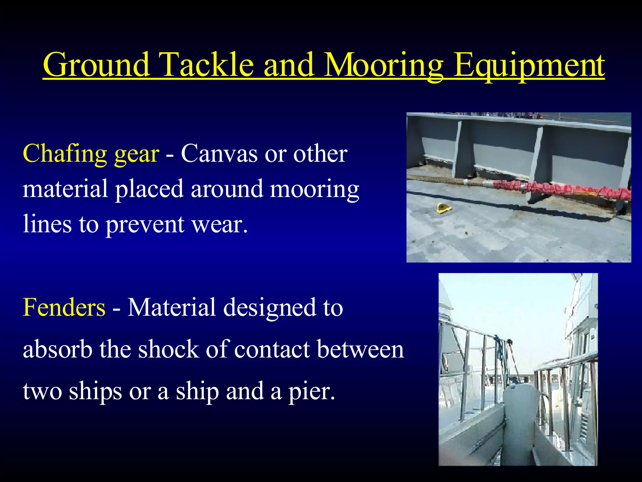 Lesson 2 Deck Equipment And Marlinspike Seamanship | PPT