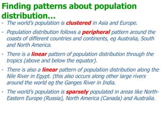 Peripheral Population Pattern Example Lesson 2 - Identifying Patterns | PPT