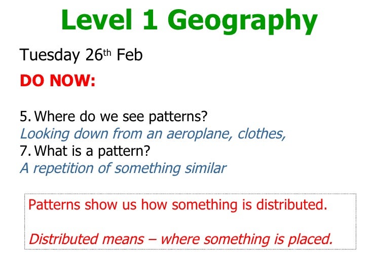 Lesson 2 - Identifying Patterns