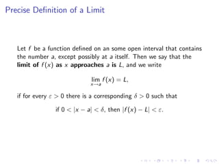 Lesson 2: Limits and Limit Laws