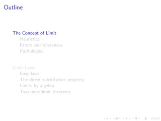 Lesson 2: Limits and Limit Laws