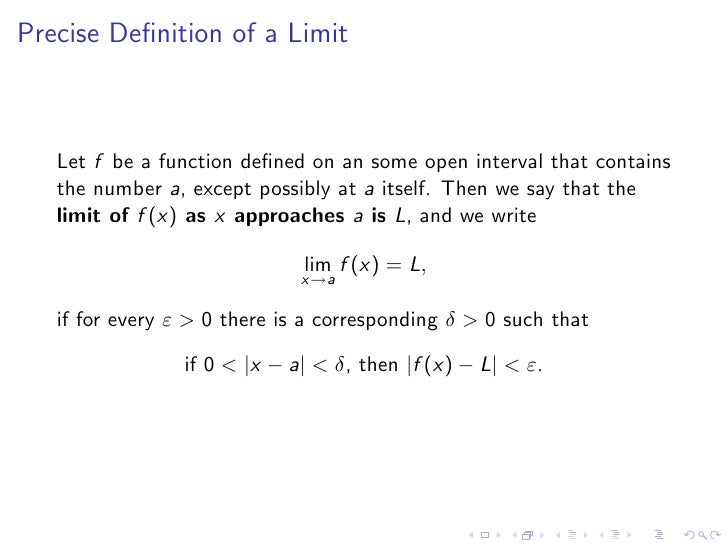 Lesson 2: Limits and Limit Laws
