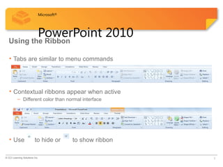 Comprehensive Guide to Microsoft PowerPoint 2010 Features and Usage | PPTX
