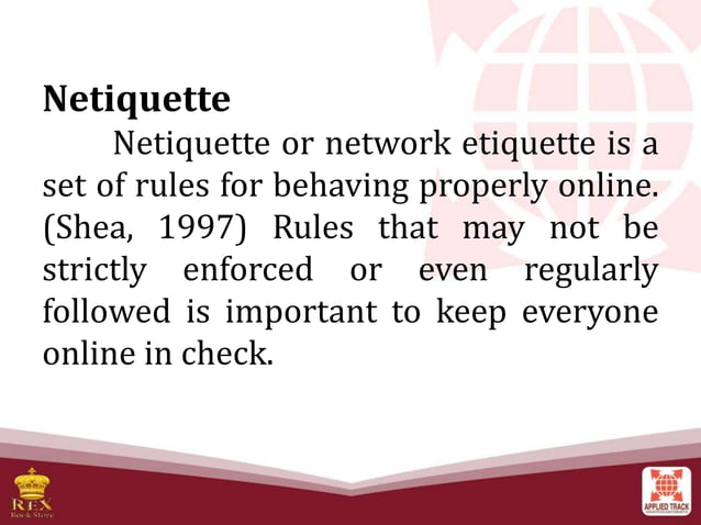 Lesson-2-Rules-of-Netiquette safety Online | PPTX | Internet for ...