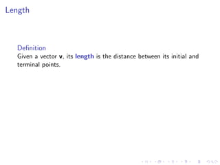 Lesson 2: Vectors and the Dot Product