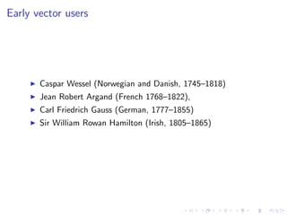 Lesson 2: Vectors and the Dot Product
