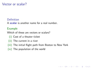 Lesson 2: Vectors and the Dot Product