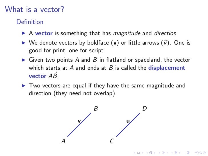 Download Lesson 2: Vectors and the Dot Product